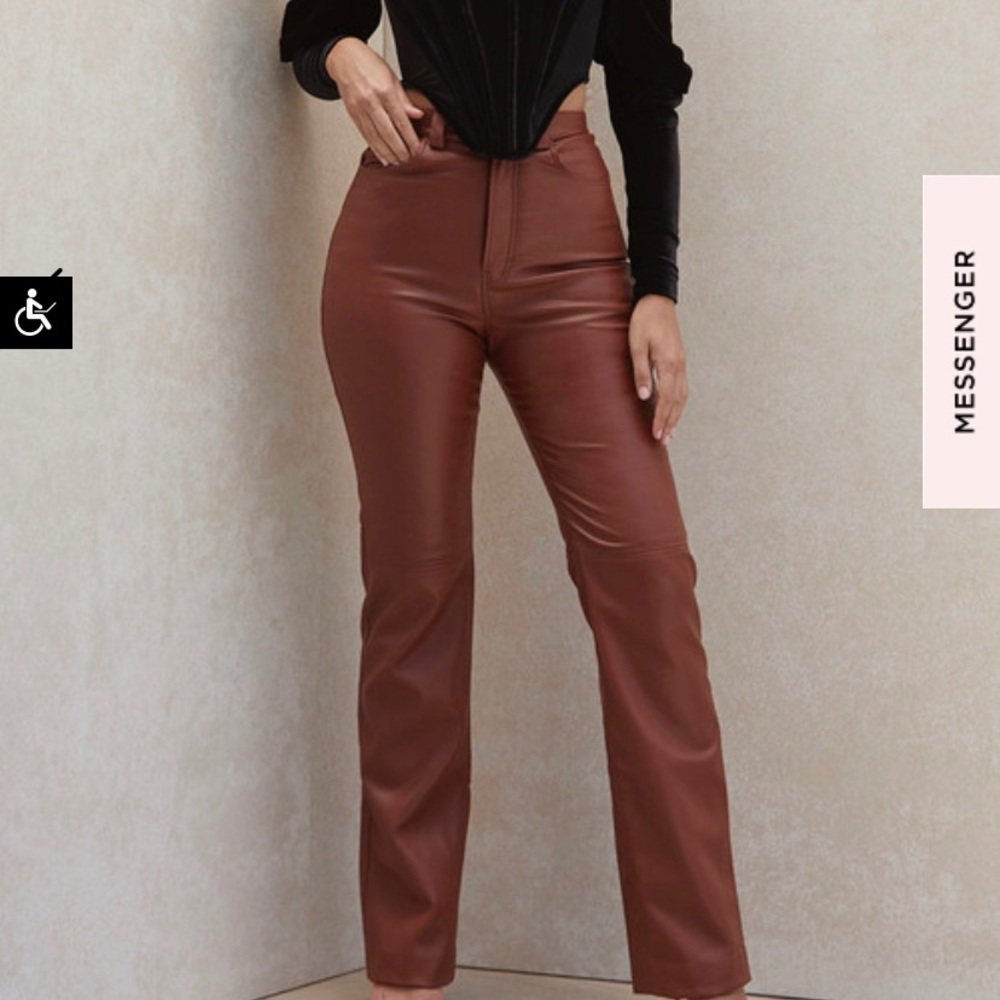 House of CB Leather Trousers